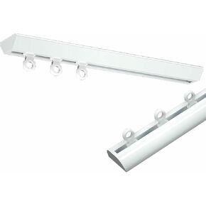 Invisible UltraThin Aluminum Ceiling Mount Curtain Track 4.8m (15.7ft) Room Divider & Privacy Partition Adjustable Length 0.5m6m Perfect for Home Decor in Saudi Arabia