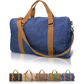 Duffle Bag for Travel, Gym Bags for Men, Weekender Bags for Women, Carry On Bag with Luggage Sleeve, Canvas Bag with Shoulder Strap (khaki) in Saudi Arabia