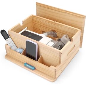 Wood CPAP Storage Box for Nightstand, Bedside CPAP Stand to Hide and Organize Your Machine, Travel CPAP Supplies Organizer for ResMed AirSense 11/10, Hose & Cable Management in Saudi Arabia