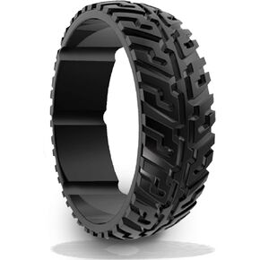 Tire Thread Design Silicone Wedding Ring for men - Revolutionize your wedding Band with our Unique silicone Rings, and comfortable for Active Lifestyles- Perfect for Heavy Duty, Athletes, Outdoor Enthusiasts - and Adventures - Order now and experience the in Saudi Arabia