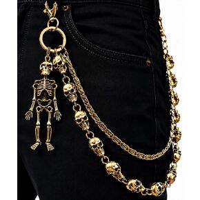 Wallet Chain -Chains for Pants Jeans Purse Bag, Punk Gothic Style，Suitable for Parties/Stage Performances/Everyday Wear, emo Y2K Goth Accessories in Saudi Arabia