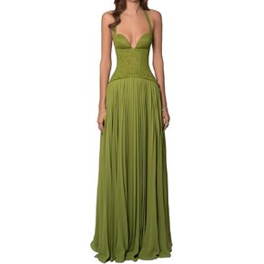 Qikaka Women's Sleeveless O Neck Bodycon Pleated Ruched Ruffles Sexy Nightclub Party Long Dress in Saudi Arabia