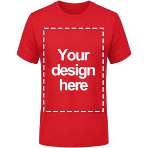 Custom T Shirts for Men Women, Personalized Shirt with Image, Text or Logo, Customized T-Shirts Design Your Own in Saudi Arabia