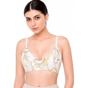 Women's Golden Snake Sports Bra Top Medium Support Cross-Back Workout Bra for Gym, Yoga, Fitness in Kuwait