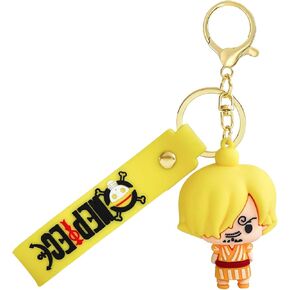 ACZHHZC OP Anime Cartoon Keychains, Cute Mini Figure Keychains, Fun Backpack Keyring Accessories Gifts for Men in Saudi Arabia