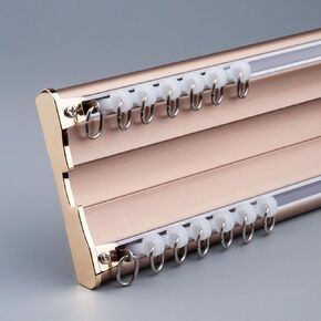Heavy Duty Aluminum Double Ceiling Curtain Track Kit Customizable 15m Ideal for Living Room Bathroom Bedroom and Partitioning Solutions in Saudi Arabia