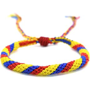 Colombia Flag Bracelet - Pulsera Bandera de Colombia - Colombian Pride Bracelet - Adjustable Yellow, Red & Blue Jewerly for Men & Women - Handmade - Travel Souvenir & Gift in Saudi Arabia
