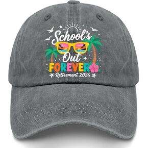 School's Out Forevers Retirements 2026 Hats for Womens Soft Washed Distressed in Kuwait