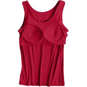 Nantdog Tank Tops with Built in Bras Womens Casual Summer Basic Cotton Padded Sports Shirts Breathable Workout Yoga Camisole in Saudi Arabia