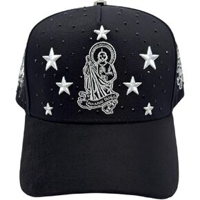 Hats Saint Jude - Black Baseball Cap, Saint Jude Cap for Men and Women, Men's Ball Cap for Any Occasion, Saint Jude Trucker Hat, Adjustable Cap, Snapback Hats, Unisex Caps in Saudi Arabia