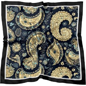 Scarf Silk Feeling Square Satin Headscarf Hair Wrap Bandana 27.5 Inches Trendy Aesthetic Cute Decoration Women Girls in Saudi Arabia
