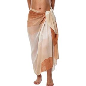 Beach Sarong for Women – Lightweight Sheer Chiffon Wrap Skirt, Bikini Cover Up, Summer Beachwear in Kuwait