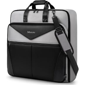 Mancro Garment Bags for Travel, Suit Bag Travel Fits 5 Suits with Shoe Pocket, Wrinkle Free Carry on Garment Bags for Hanging Clothes with Luggage Sleeve, Waterproof Suit Garment Bag for Men Women in Saudi Arabia