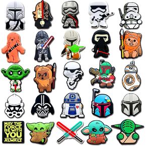 25Pcs Shoe Decoration Charms for Croc Clog Sandals, Cartoon Shoe Accessories Charms for Gifts in Saudi Arabia