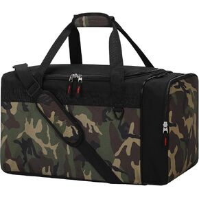 iFARADAY 40L Gym Bag for Men - 20 inch Sport Duffle Bag with Side Pocket, Two-Tone Design for Basketball, Football, Workout - Camo in Saudi Arabia