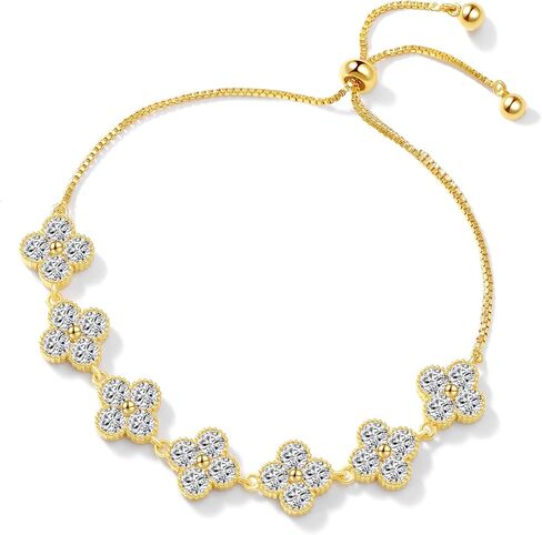 18K Gold Plated Adjustable Slider Bracelet (Leaf/Shell/Butterfly), Exquisite Women's Bracelet, High-Shine Jewelry, Sophisticated Accessory to Enhance Women's Charm in Kuwait