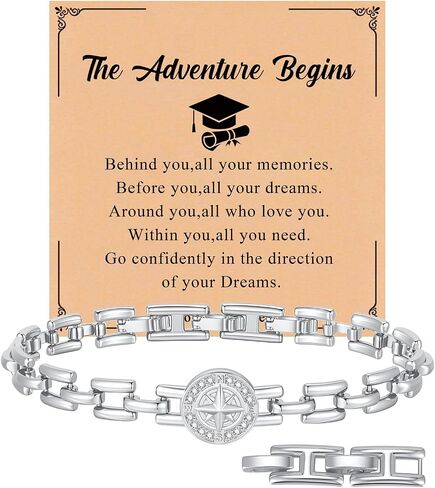 2026 Graduation Gifts Bracelets Jewelry - Graduation Bracelet for Her,College Graduate High School Class Of 2026 Gift Women Trendy Jewelry, To Daughter Niece Friends Gold Bracelet Chain Rope for Women in Saudi Arabia