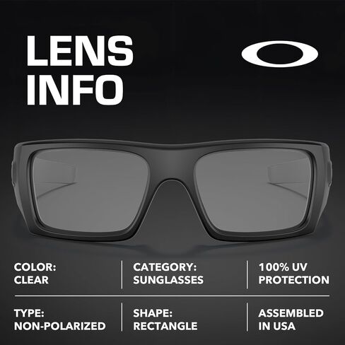 Oakley DET CORD INDUSTRIAL - SAFETY GLASS OO9253 نظارة شمسية مستطيلة الشكل مع مجموعة النظارات الرسمية in Kuwait