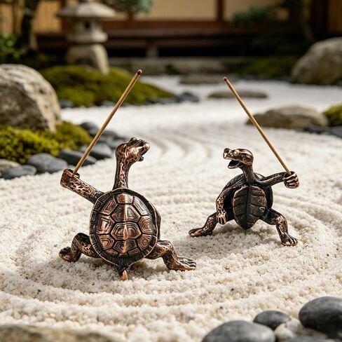 2 Pack Funny Turtle Incense Holder Set for Incense Burner Holder Decor for Home, Office, Yoga Meditation in Kuwait