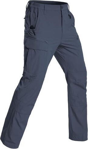NAVEKULL Men's Quick Dry Hiking Pants Lightweight Water Resistant Work Cargo Pants Stretch Outdoor Fishing Tactical Trousers in Saudi Arabia