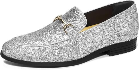 HEEZ Men's Slip On Dress Loafers,Tuxedo Shoes for Men with Velvet Upper, Comfortable Formal Dress Shoes for Wedding Prom Party Dance in Saudi Arabia