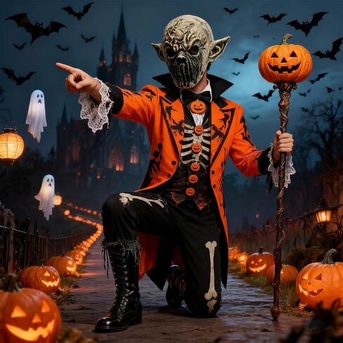 Silent Devil Latex Mask, Horror Monster Zombie Mask for Halloween Cosplay Party Props in Saudi Arabia