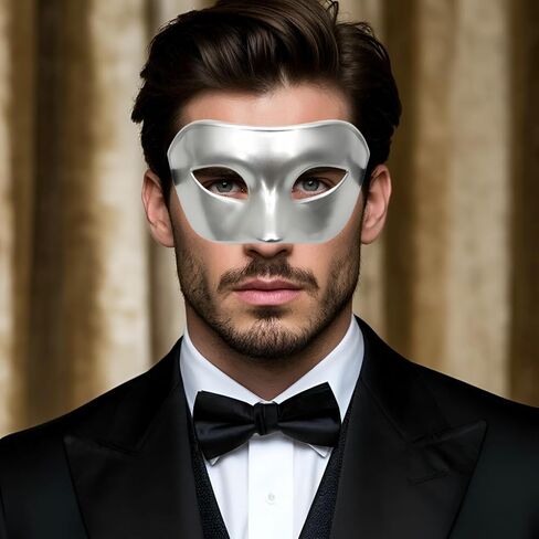 JOYFISCO Masquerade Mask for Men Venetian Mardi Gras Halloween Masquerade Party Prom Ball Mask in Saudi Arabia