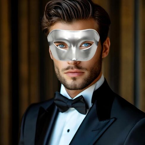JOYFISCO Masquerade Mask for Men Venetian Mardi Gras Halloween Masquerade Party Prom Ball Mask in Saudi Arabia