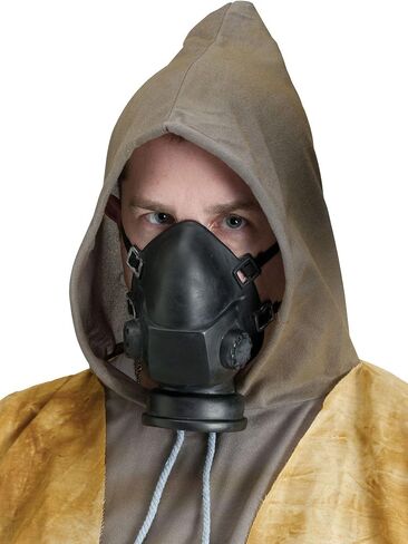 Fun World Light Up Gas Mask with Respirators Costume Accessory, Black in Kuwait