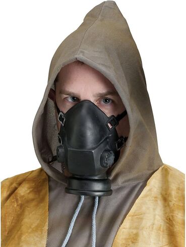 Fun World Light Up Gas Mask with Respirators Costume Accessory, Black in Kuwait