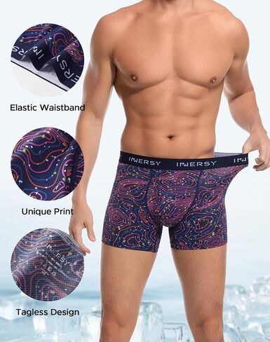 INNERSY Men's Mesh Underwear Breathable Quick Dry Moisture-Wicking Boxer Briefs 3-Pack in Kuwait