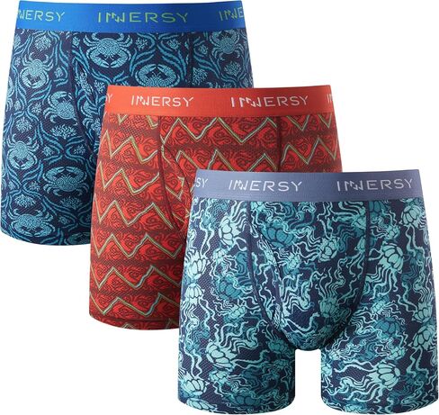 INNERSY Men's Mesh Underwear Breathable Quick Dry Moisture-Wicking Boxer Briefs 3-Pack in Kuwait