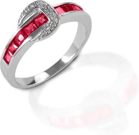 Kelly Herd Horseshoe Ring | Sterling Silver Jewelry | Western Ring for Women with Cubic Zirconia Stones in Kuwait