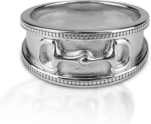 Kelly Herd Horseshoe Ring | Sterling Silver Jewelry | Western Ring for Women with Cubic Zirconia Stones in Kuwait