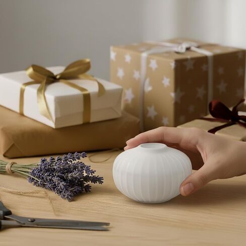 Kahler Hammershoi Tealight Holder | White Porcelain | 3.9 Inch in Saudi Arabia