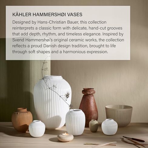 Kahler Hammershoi Tealight Holder | White Porcelain | 3.9 Inch in Saudi Arabia