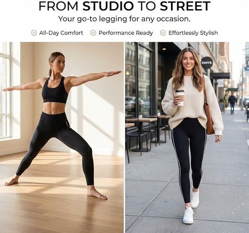 Women’s High-Waist Stella Leggings, Seamless Compression Yoga Pants with Tummy Control, Squat-Proof in Kuwait