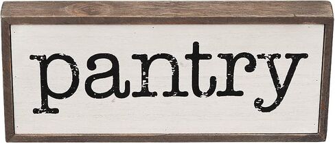 Parisloft Pantry Rustic Wood Block Signs For Kitchen, Farmhouse Pantry Sign For Home Decor in Kuwait