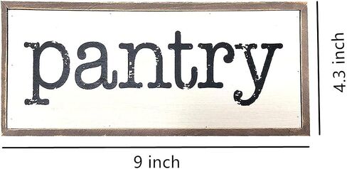 Parisloft Pantry Rustic Wood Block Signs For Kitchen, Farmhouse Pantry Sign For Home Decor in Kuwait