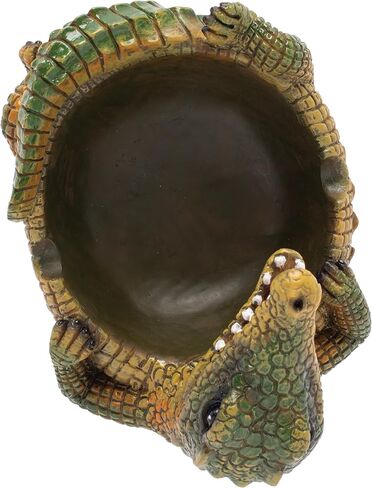 Green Crocodile Fujima Ashtray – Fun Resin Animal Ashtray, Durable & Easy to Clean, Unique Decorative Accent for Home, Patio, or Lounge in Saudi Arabia