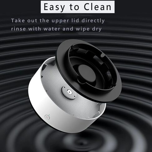 2 in 1 Multifunctional Smokeless Ashtray,Air Purifier Ashtray with Filter, Best for Home Car or Office (White) in Kuwait