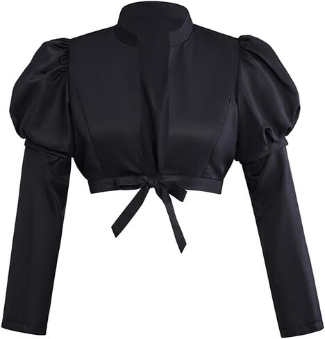 معطف MelangCos النسائي Empire Cosplay Spencer Jacket Regency Crop Redingote Horse Riding Show in Kuwait
