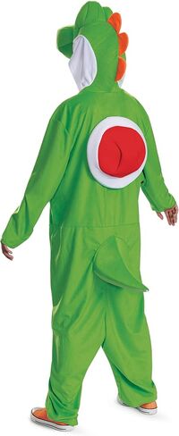 Super Mario Yoshi Costume for Adults, Official Nintendo Yoshi Hooded Jumpsuit in Saudi Arabia