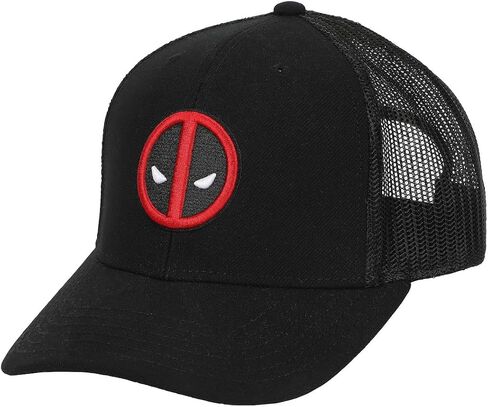 قبعة سائق الشاحنة الشبكية الكلاسيكية للكبار من Deadpool باللون الأسود in Kuwait