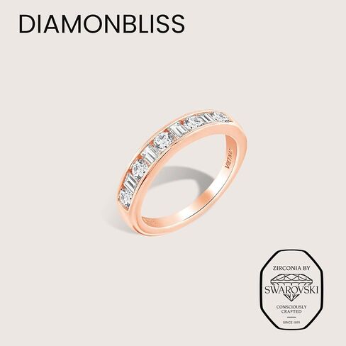 DIAMONBLISS Mixed cut Eternity Ring| Embellished with Swarovski® Zirconia| 1 cttw in Saudi Arabia