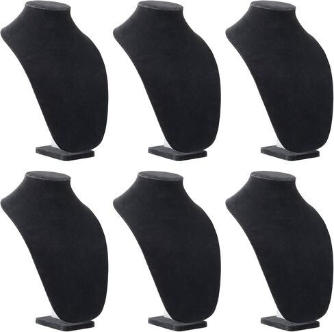 Bead Landing 12" Black Velvet 3D Necklace Stand, 6 Pack in Saudi Arabia