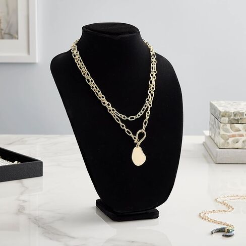 Bead Landing 12" Black Velvet 3D Necklace Stand, 6 Pack in Saudi Arabia