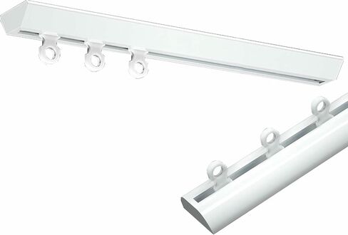 Invisible UltraThin Aluminum Ceiling Mount Curtain Track 4.8m (15.7ft) Room Divider & Privacy Partition Adjustable Length 0.5m6m Perfect for Home Decor in Saudi Arabia