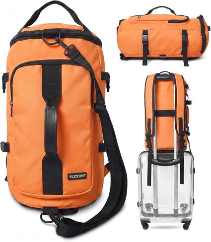 Plexon 3 in 1 Duffle Backpack for Travel Gym Sports Workout, 21" Water-resistant Carry On Duffel Bag, Lightweight Tear-Resistant Weekender for Men Women in Saudi Arabia