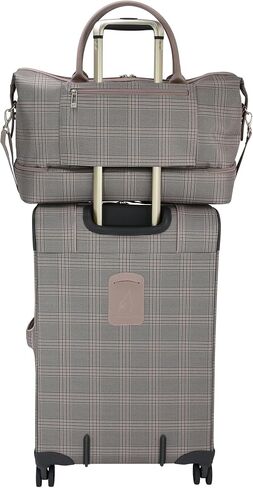 London Fog Brentwood IV 20" Drop Bottom Duffel, Rose Charcoal in Kuwait
